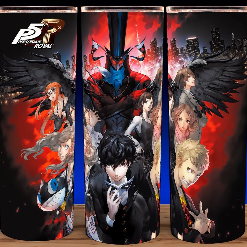 Persona 5 Royal Joker - Ann - Morgana - Futaba - Goro Gaming Cup Mug Tumbler